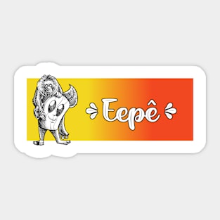 Eepê and Lion Tamarin Sticker